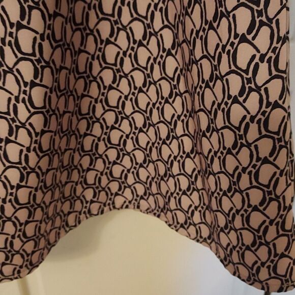 Pink and Black Dress print lightweight boho summer dress size m - Picture 9 of 10